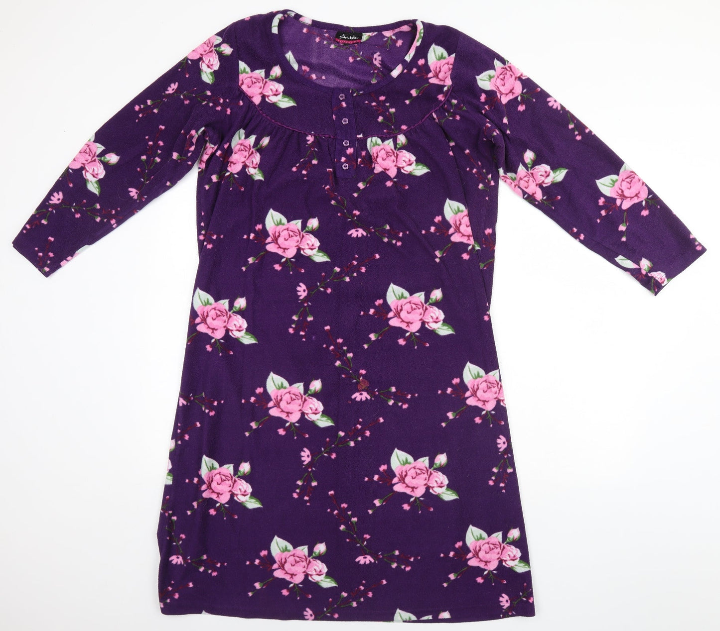 Arista Womens Blue Floral  Top Dress Size 14