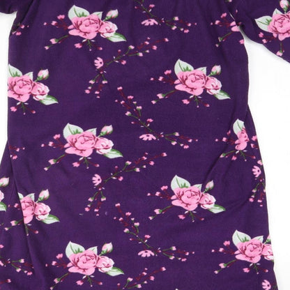 Arista Womens Blue Floral  Top Dress Size 14
