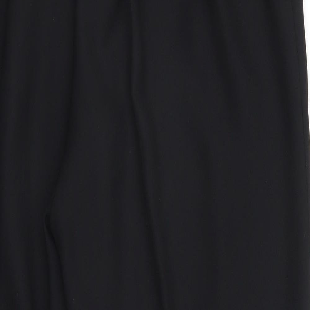 Womens UK Size 18 Preworn Regular Fit  Black Trousers
