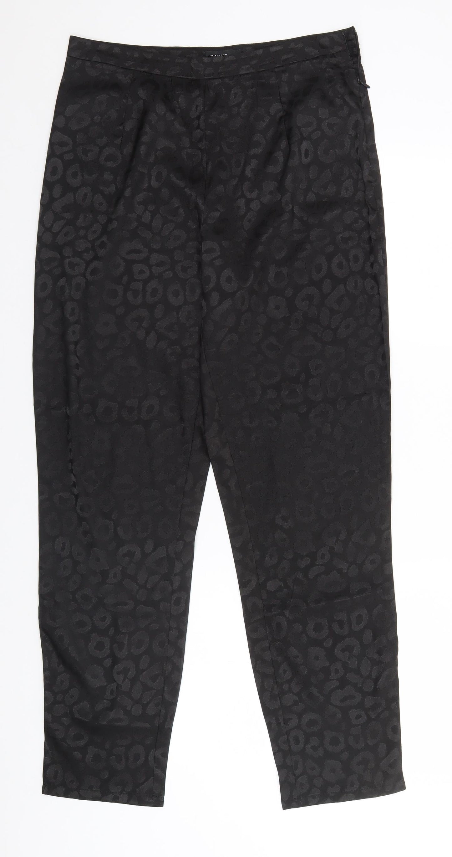 Womens UK Size 12 I SAW IT FIRST Regular Fit  Black Trousers