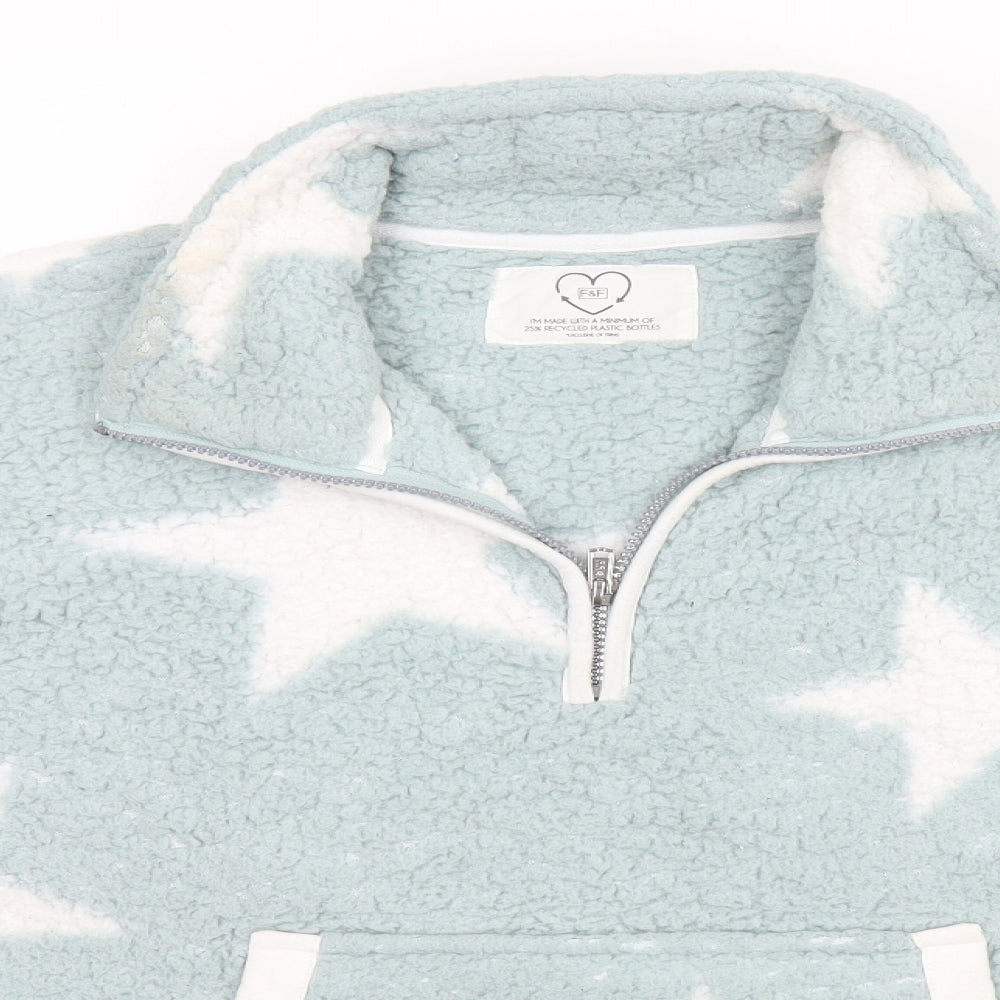 F&F Womens Grey Crew Neck  Polyester Pullover Jumper Size M