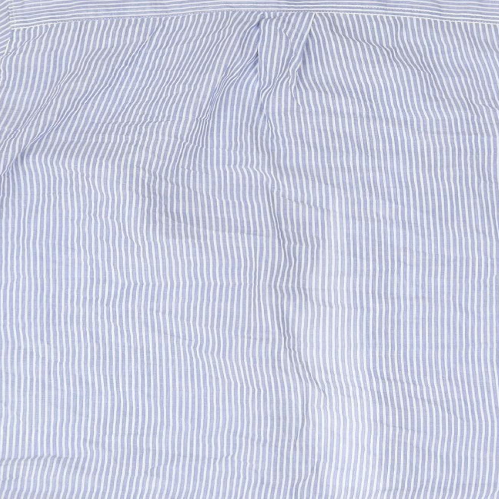 Womens UK Size 12 New Look Blue Basic Button-Up