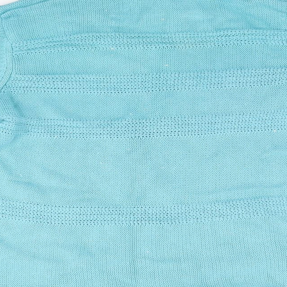 Womens UK Size M BM Blue Full Zip Jumper