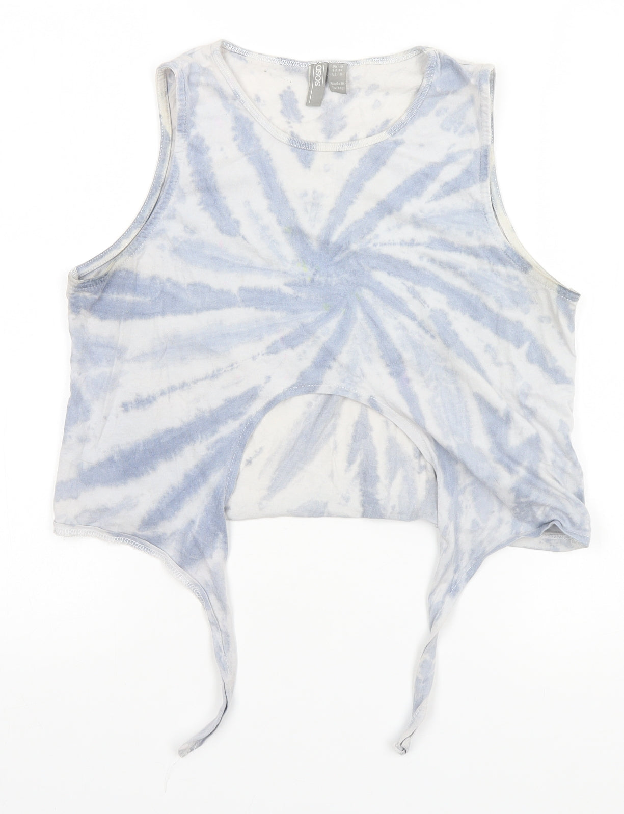 Womens UK Size 10 ASOS Green Basic Tank