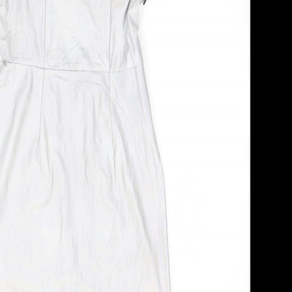 JARH MARC Womens Silver  Polyester A-Line  Size M