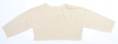 Womens UK Size 12 Missguided Beige Pullover Jumper