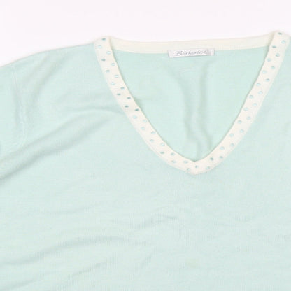 Womens UK Size 18 Berkertex Green Pullover Jumper