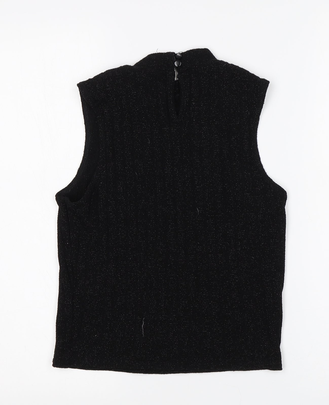 New Look Girls Black Round Neck  Polyester Vest Jumper Size 14-15 Years