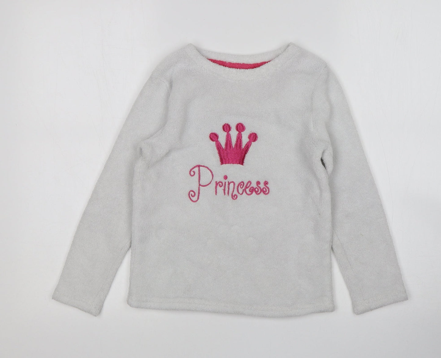Love Sleep Girls White  Polyester Top Pyjama Top Size 8-9 Years   - princess
