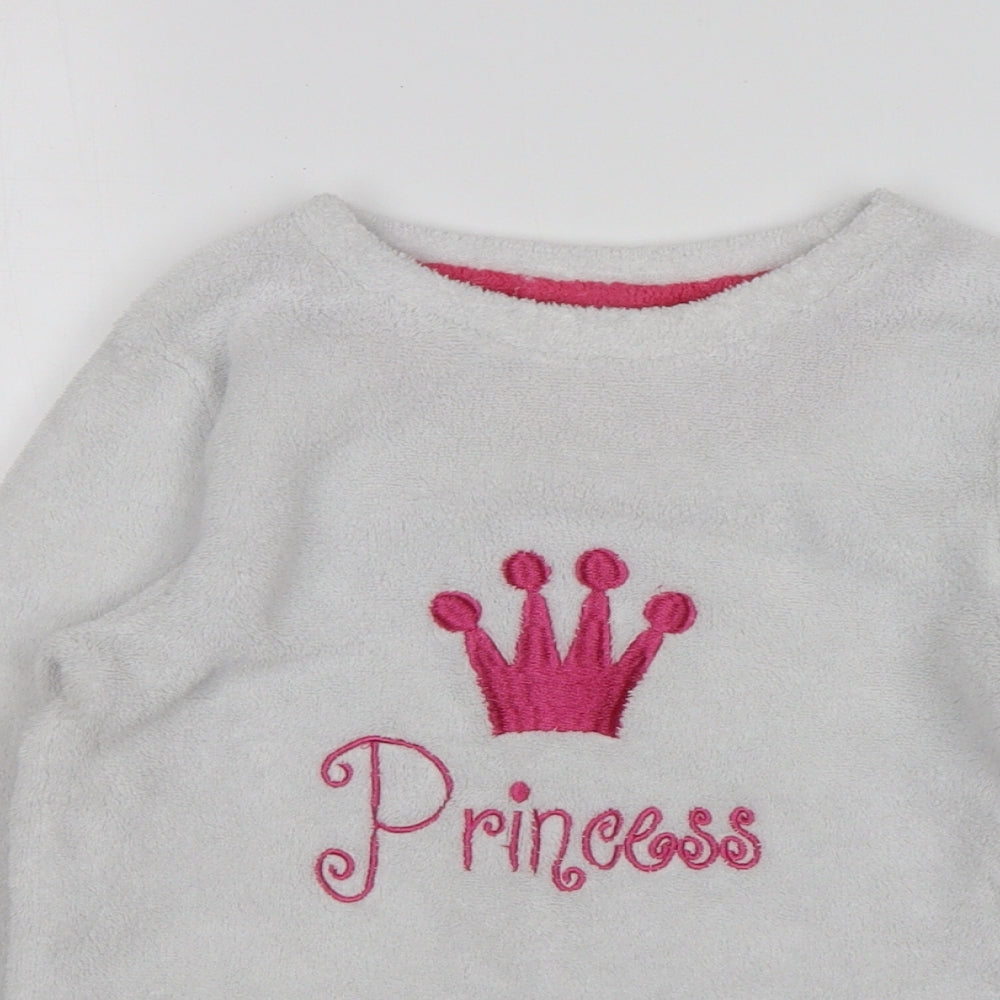 Love Sleep Girls White  Polyester Top Pyjama Top Size 8-9 Years   - princess