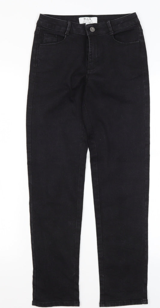 Dorothy Perkins Womens Black  Cotton Skinny Jeans Size 6 L26 in Regular