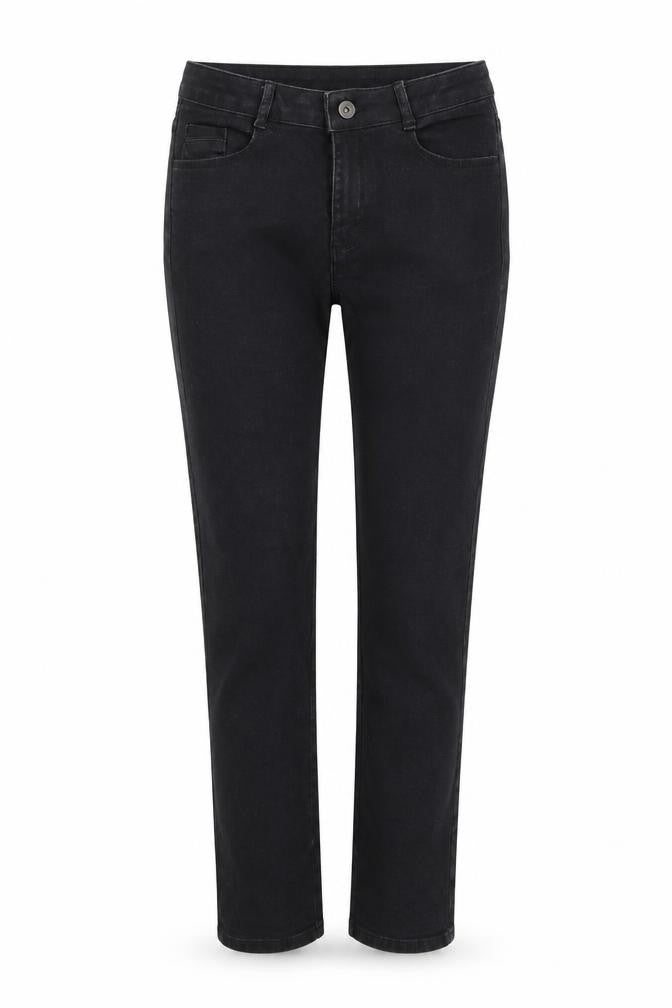 Front view of Dorothy Perkins women’s black cotton skinny jeans, size UK 6, 26-inch leg regular