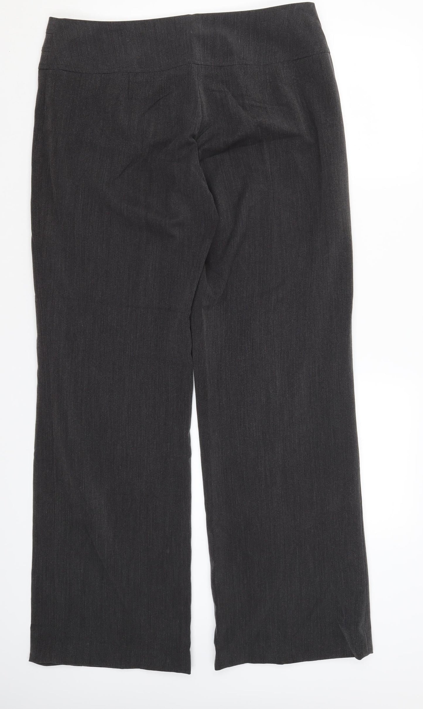 Womens UK Size 14 Collection Regular Fit Dress Pants Grey Trousers