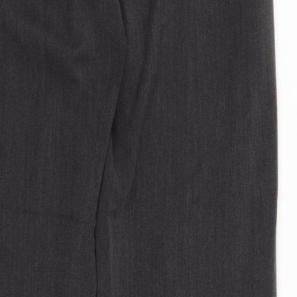 Womens UK Size 14 Collection Regular Fit Dress Pants Grey Trousers