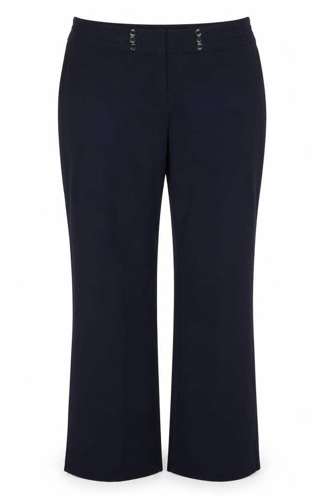Womens UK Size 14 Collection Regular Fit Dress Pants Blue Trousers