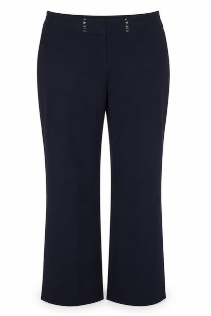 Womens UK Size 14 Collection Regular Fit Dress Pants Blue Trousers