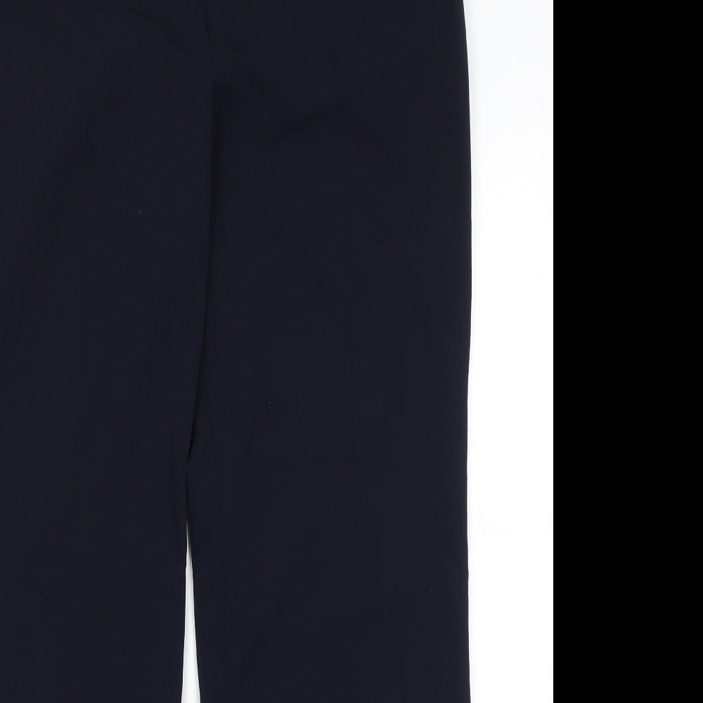 Womens UK Size 14 Collection Regular Fit Dress Pants Blue Trousers