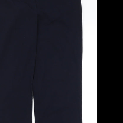 Womens UK Size 14 Collection Regular Fit Dress Pants Blue Trousers
