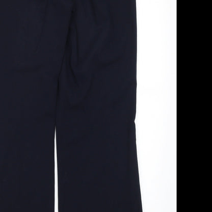 Womens UK Size 14 Collection Regular Fit Dress Pants Blue Trousers