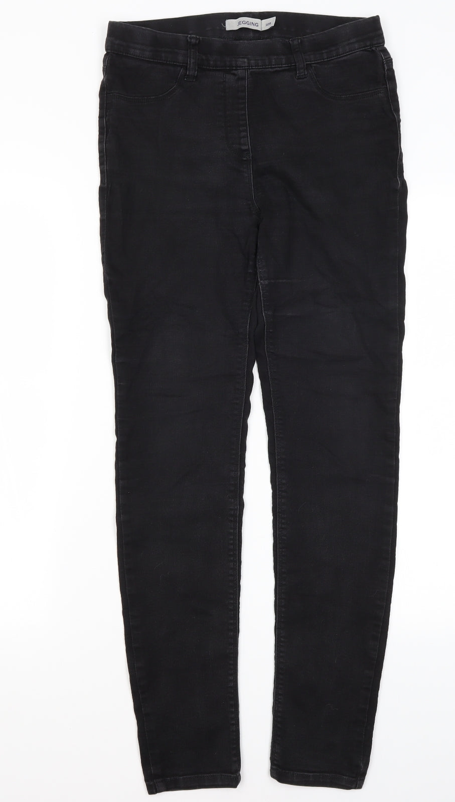 Debenhams Womens Black  Cotton Jegging Jeans Size 10 L29 in Regular