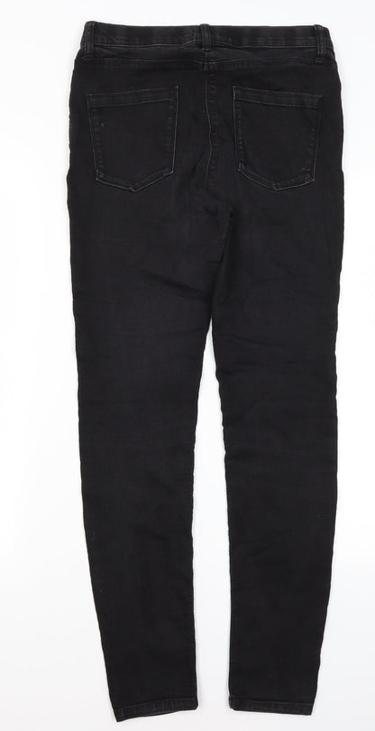 Debenhams Womens Black  Cotton Jegging Jeans Size 10 L29 in Regular