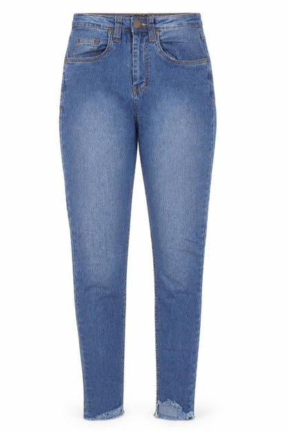 Womens UK Size 6 Pretty Little Thing Regular Fit Skinny Blue Jeans
