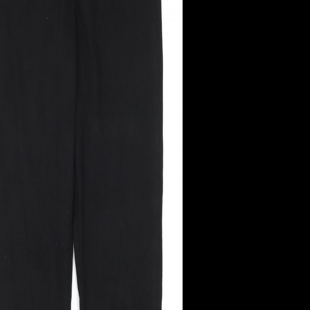 Womens UK Size 12 Divided Regular Fit  Black Trousers