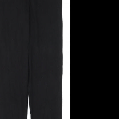 Womens UK Size 12 Divided Regular Fit  Black Trousers