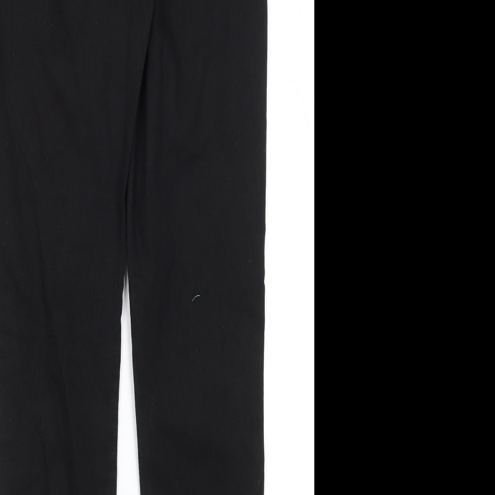 Womens UK Size 12 Divided Regular Fit  Black Trousers