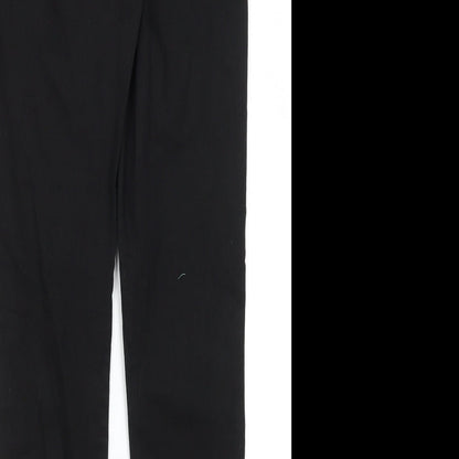 Womens UK Size 12 Divided Regular Fit  Black Trousers
