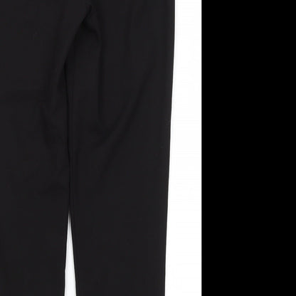 Womens UK Size 10 Preworn Regular Fit Dress Pants Black Trousers