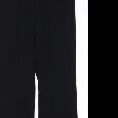 Womens UK Size 12 M7S Regular Fit Dress Pants Black Trousers