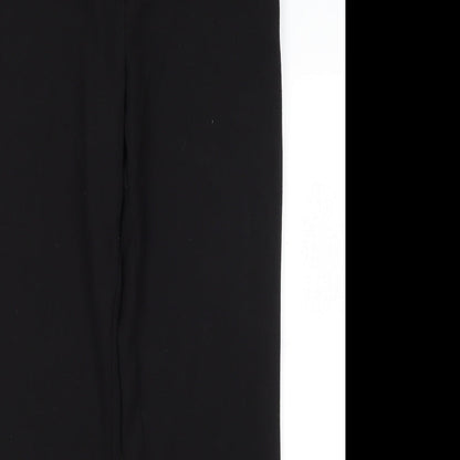 Womens UK Size 12 M&S Regular Fit Dress Pants Black Trousers