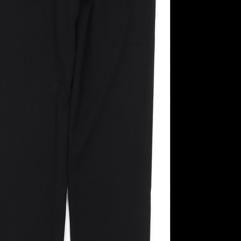 Womens UK Size 12 M&S Regular Fit Dress Pants Black Trousers