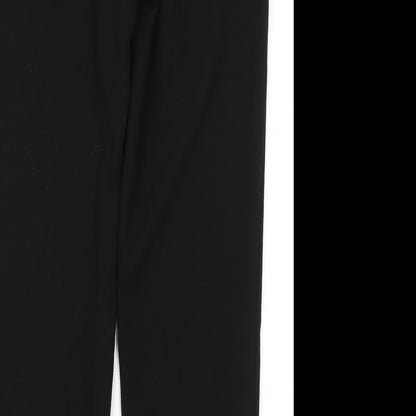 Womens UK Size 12 M&S Regular Fit Dress Pants Black Trousers