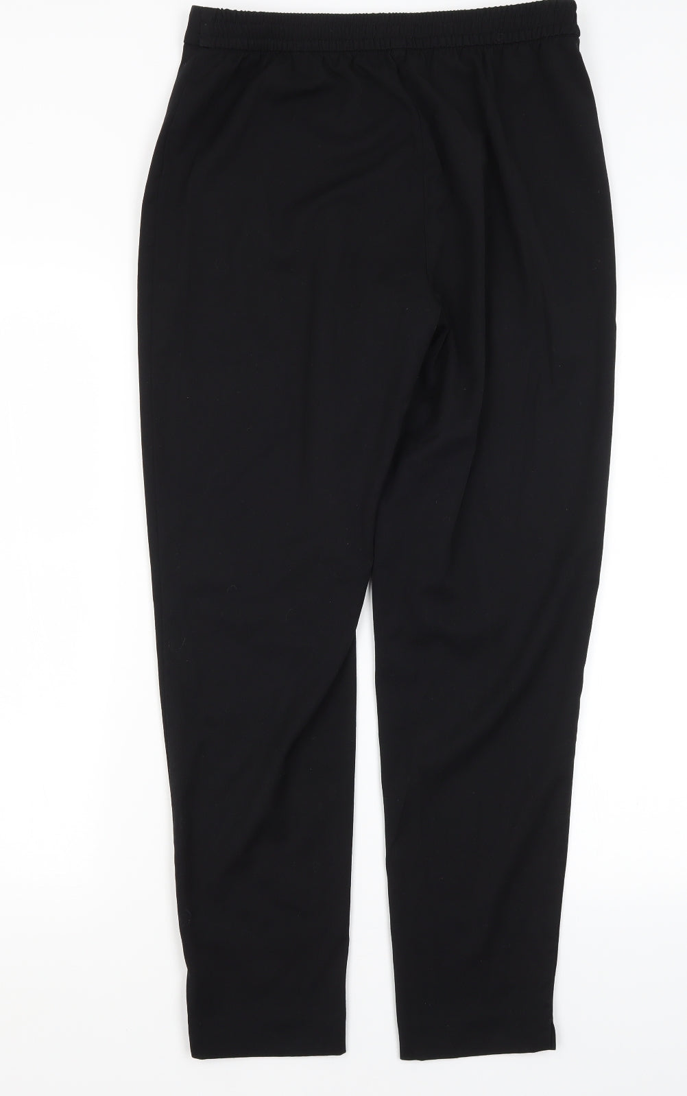 TU Womens Black  Polyester Trousers  Size 10 L20 in Regular