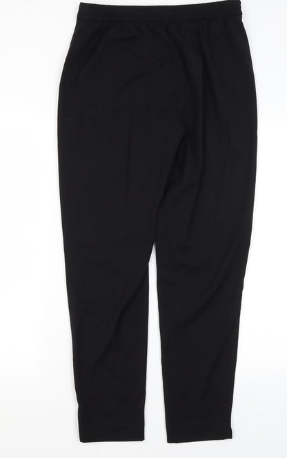 TU Womens Black  Polyester Trousers  Size 10 L20 in Regular