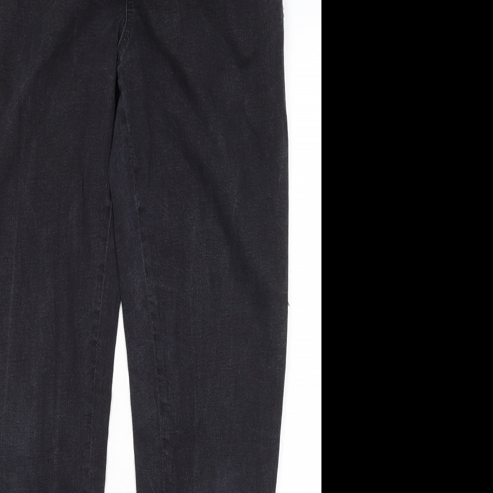 Authentic Denim Womens Grey  Cotton Skinny Jeans Size 16 L29 in Regular