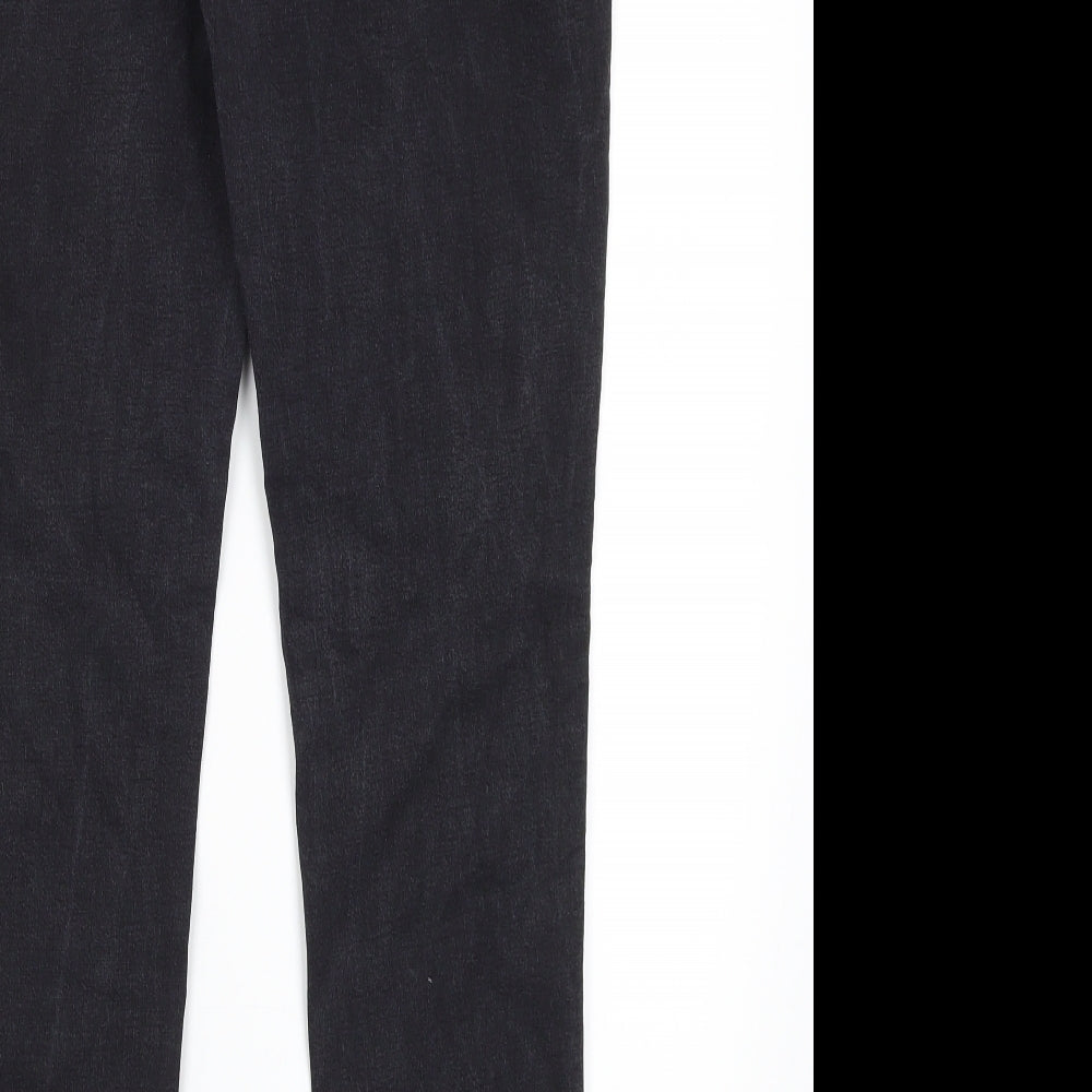 Authentic Denim Womens Grey  Cotton Skinny Jeans Size 16 L29 in Regular