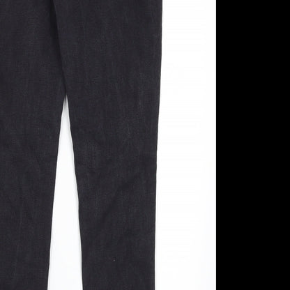 Authentic Denim Womens Grey  Cotton Skinny Jeans Size 16 L29 in Regular