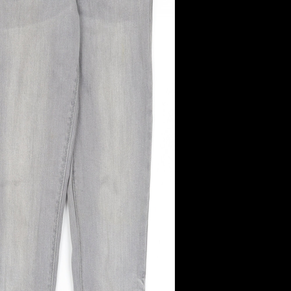 Denim Co Womens Grey  Cotton Skinny Jeans Size 12 L29 in Regular