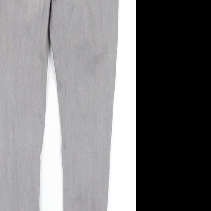 Denim Co Womens Grey  Cotton Skinny Jeans Size 12 L29 in Regular