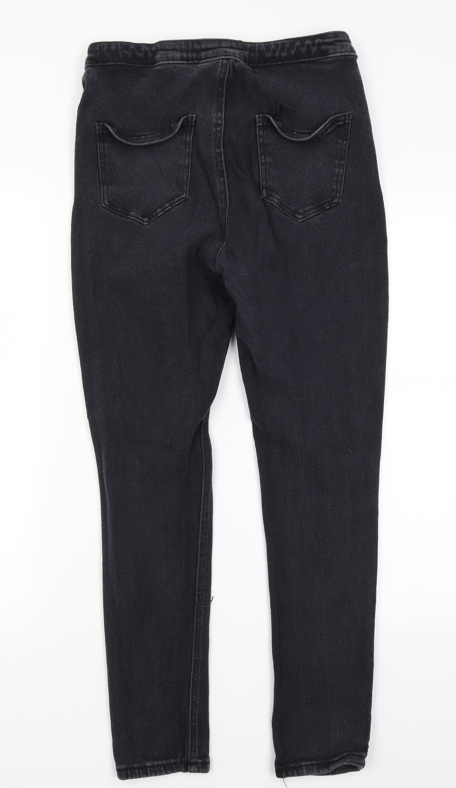 Pretty Little Thing Womens Black  Cotton Skinny Jeans Size 12 L26.5 in Regular