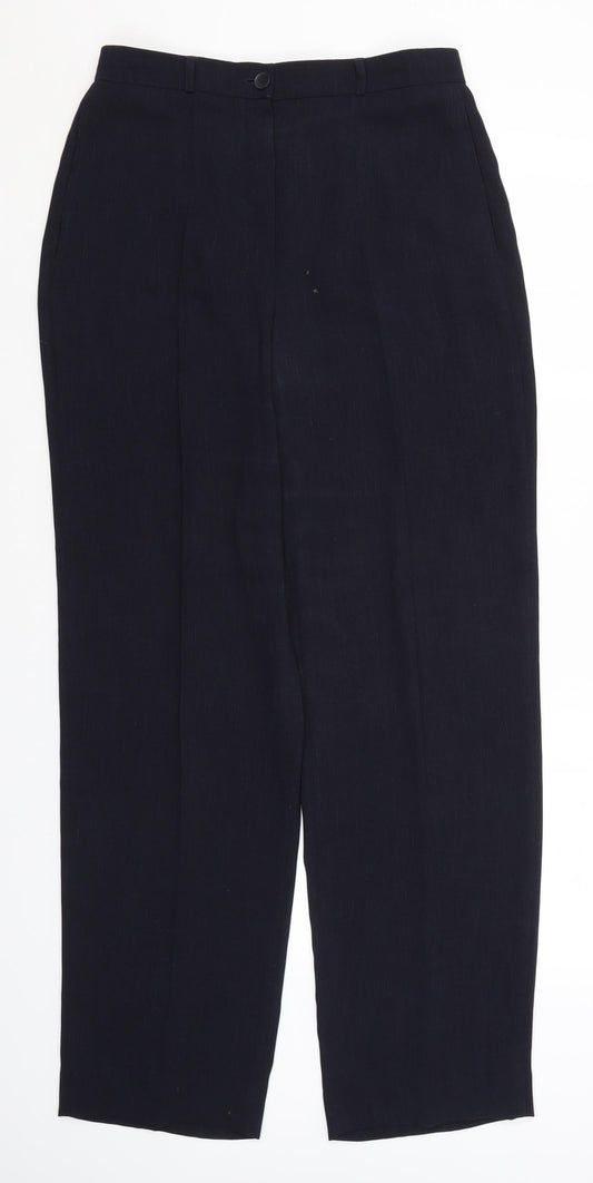 Womens UK Size 14 Taifun Regular Fit  Blue Trousers