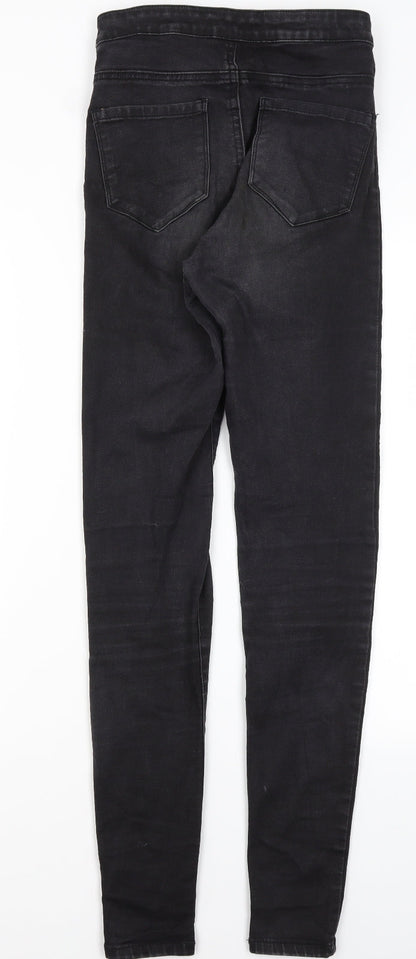Denim Co Womens Black  Cotton Skinny Jeans Size 8 L31.5 in Regular