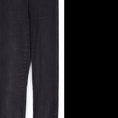 Denim Co Womens Black  Cotton Skinny Jeans Size 8 L31.5 in Regular
