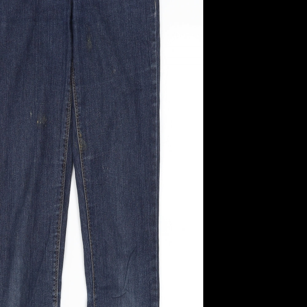 New Look Womens Blue  Cotton Skinny Jeans Size 10 L30.5 in Regular