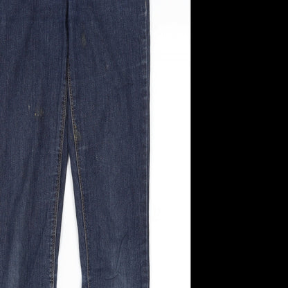 New Look Womens Blue  Cotton Skinny Jeans Size 10 L30.5 in Regular