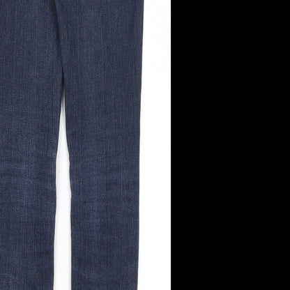 New Look Womens Blue  Cotton Skinny Jeans Size 10 L30.5 in Regular
