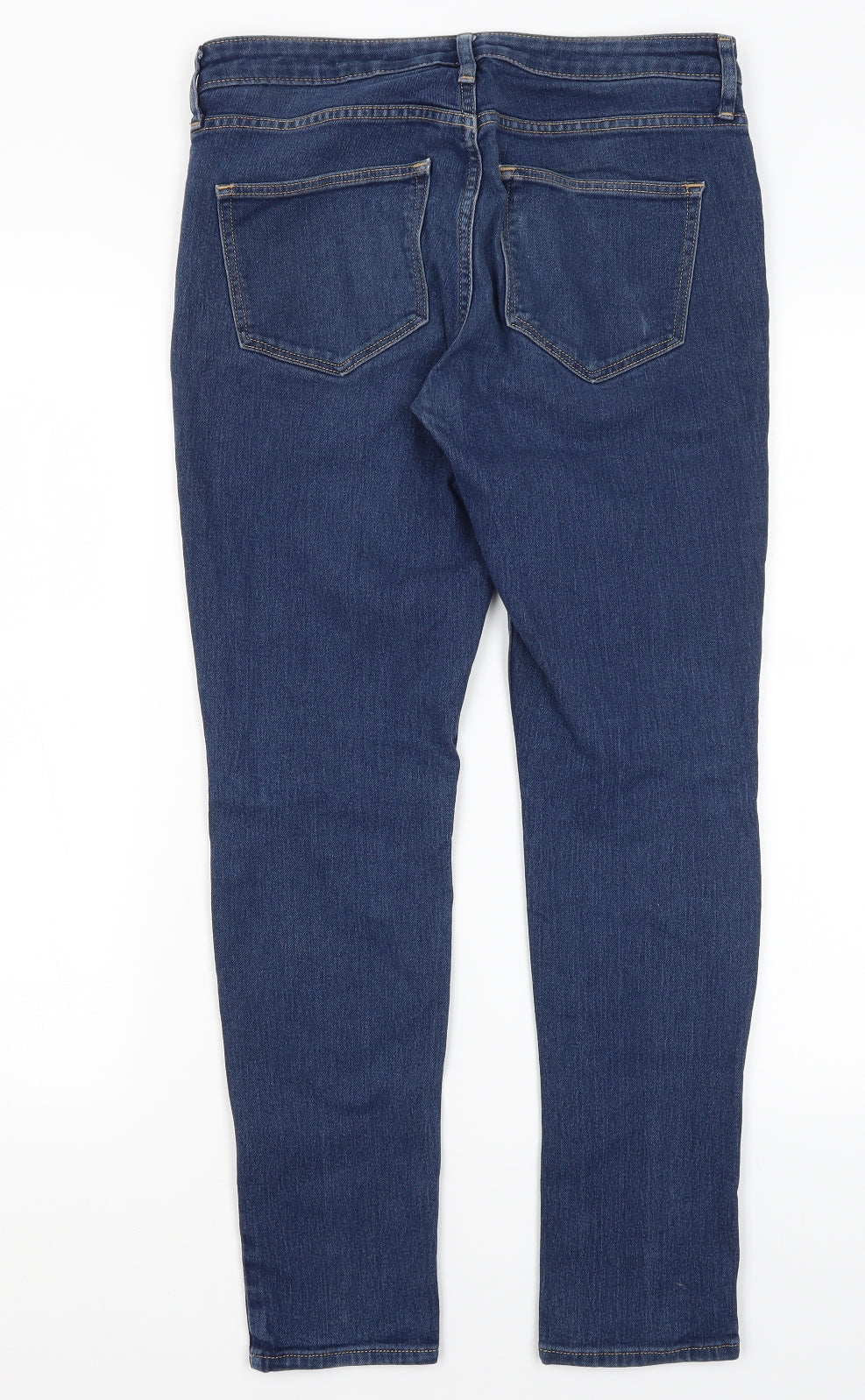 Womens UK Size 28 in H&M Regular Fit Straight Blue Jeans